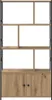 vidaXL Artisan dubová knihovna 80 x 30 x 155,5 cm materiál Náhled obrázku produktu 6