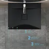 doporro Lavabo da Appoggio o Sospeso Rettangolare 80 cm in Anteprima dell’immagine prodotto 2
