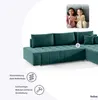 FEDVE Ecksofa Eckcouch DHAKA L Form Sofa mit Schlaffunktion Produktbild-Vorschau 6