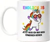 Endlich 35 Tasse Geburtstag Einhorn Lustig Spruch Frauen Produktbild-Vorschau 1