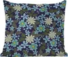 MuchoWow® Outdoor Kissen - Blumen - Blätter - Blau - 40x40 Produktbild-Vorschau 1