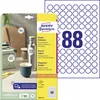 Avery Zweckform 6222-10 Runde Etiketten, A4, Ø 20 mm, weiß Produktbild-Vorschau 1