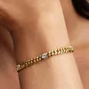 Pandora Bracciale a maglie cubane con cuore di zirconi Anteprima dell’immagine prodotto 3