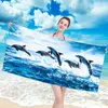 FEBE Strandtuch XXL 100x180 cm Delfine Badetuch Groß 100% Produktbild-Vorschau 3