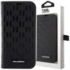 A black Karl Lagerfeld phone case is shown in its packaging. Produktbild-Vorschau