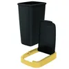Cestino con coperchio giallo brillante - nero COMPACTA Q Anteprima dell’immagine prodotto 3