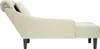 vidaXL Chaiselongue mit Kissen und Rechter Armlehne Creme Produktbild-Vorschau 4