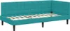 vidaXL Eckbettgestell mit Kopfteil Türkis 90 cm x 200 cm Produktbild-Vorschau 4