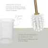 Lenz JUNA WC-Bürstengarnitur zur Wandmontage - GOLD- kleben Produktbild-Vorschau 3
