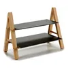 KINVARA | Etagere - 38 x 26 x 20 cm - schwarz beige - Produktbild-Vorschau 2