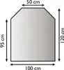 Metallbodenplatte Funkenschutzplatte 3 verschiedene Designs Produktbild-Vorschau 1