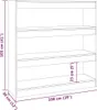 Libreria/divisorio bianco 100x30x103 cm Anteprima dell’immagine prodotto 7