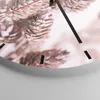 Wanduhr - Rund - Glasuhr - Getrocknet Blume Eco - 40x40cm - Produktbild-Vorschau 5