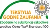 A logo with text indicating textile safety certification. Voir les images du produit