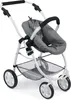 A doll stroller shown from a slightly elevated diagonal angle against a white background. Produktbild-Vorschau