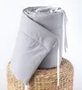100% GRAU Baumwolle 420 x 30 cm BETTUMRANDUNG Babybett Produktbild-Vorschau 1