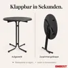 ONBEST Stehtisch | klappbar | mit Husse | Ø 80 cm | 60 kg | Produktbild-Vorschau 3