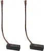 Two carbon brushes with wires attached, isolated on a white background. Produktbild-Vorschau