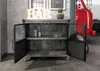 MASSIVMOEBEL24 Sideboard Mango 100x40x90 grau lackiert Produktbild-Vorschau 4