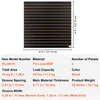 A product information graphic showing a slatwall panel with dimensions and specifications. Náhled obrázku produktu