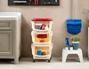 BAMA Scaffale mobile TIDY, bianco/marrone Anteprima dell’immagine prodotto 8