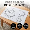 Lumaland Sitzsack 185l dunkelblau Comfort Feincord Produktbild-Vorschau 4