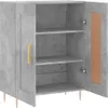 vidaXL Příborník betonový šedý 69,5x34x90 cm odvozený Náhled obrázku produktu 6