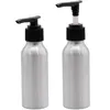 2x Seifenspender Pumpflasche 100 ml Reise Shampoo Aluminium Produktbild-Vorschau 2