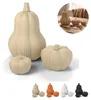 Zucche decorative set di 3 rigate opache decorazioni Anteprima dell’immagine prodotto 1
