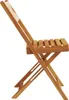 vidaXL Gartenstühle 4 Stk. Klappbar Beige Massivholz Akazie Produktbild-Vorschau 5