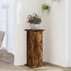 vidaXL Stojan na rastliny údený dub 33x33x80 cm materiál na Náhľad obrázku produktu 2