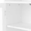 Vysoká koupelnová skříňka 57,4x28,5x160 cm, se skleněnými a Náhled obrázku produktu 17