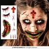 Besessener Zombie Gesicht-Klebetattoo - Fasching Halloween Produktbild-Vorschau 8