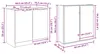vidaXL Badezimmermöbel-Set 5 stk. Altholz 64,5 x 33,5 x 59 Produktbild-Vorschau 7