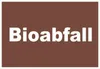 Bioabfall Mülltrennung Schild mit Text waagerecht A6 Produktbild-Vorschau 1