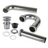 A collection of plumbing parts for a sink drain. Produktbild-Vorschau