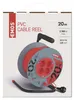 Prodlužovací kabel na bubnu 20 m / 4 zásuvky / červený / PVC / 230 V / 1 mm2 Náhled obrázku produktu