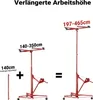 Prolunga Wiltec 140 cm per sollevatore di pannelli XXL fino Anteprima dell’immagine prodotto 4