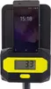 A smartphone is mounted on a black and yellow device with a digital display. Anteprima dell’immagine prodotto