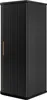 A black cabinet with a ribbed design and a gold handle. Produktbild-Vorschau