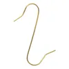 A single gold S-hook is presented against a white background. Náhled obrázku produktu
