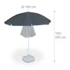 Relaxdays Parasol 180 cm réglable en hauteur basculant Voir les images du produit 4