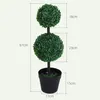 Outsunny künstliche Pflanzen 2er Set groß 67 cm Produktbild-Vorschau 3