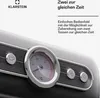Close-up of a retro-style espresso machine with a thermometer and control buttons. Produktbild-Vorschau
