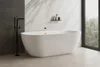 Corciano Freistehende Badewanne Bari 150x75 cm Weiß | Produktbild-Vorschau 1