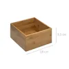 Organisateur en bambou pour ustensiles cosmétiques, 18 x 18 Voir les images du produit 2