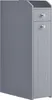 A narrow gray cabinet with two drawers and a compartment. Produktbild-Vorschau