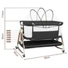Lit bébé réglable à 6 niveaux Lit d'appoint Poussette avec Voir les images du produit 7