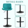 Barhocker Samt Barstühle-Set Höhenverstellbar 360° Produktbild-Vorschau 6