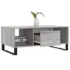 vidaXL Konferenční stolek Grey Sonoma 90x50x36,5 cm Náhled obrázku produktu 3